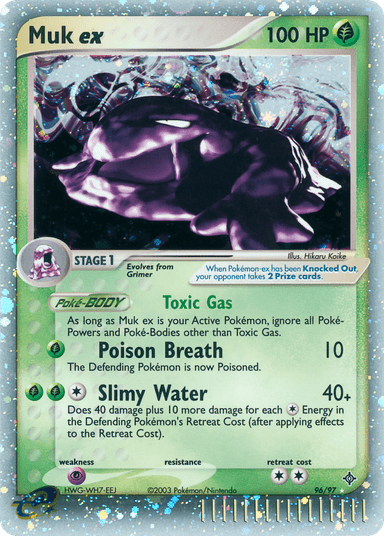 Carta Muk ex 96/97 do set Dragon — Pokémon TCG | Bynx