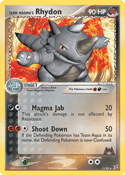 Team Magma's Rhydon 11/95 — Team Magma vs Team Aqua