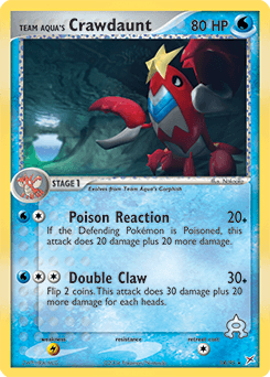 Team Aqua's Crawdaunt 14/95 — Team Magma vs Team Aqua