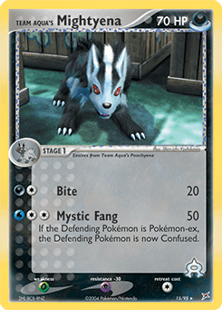 Team Aqua's Mightyena 15/95 — Team Magma vs Team Aqua