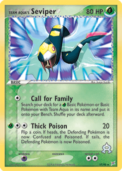 Team Aqua's Seviper 17/95 — Team Magma vs Team Aqua