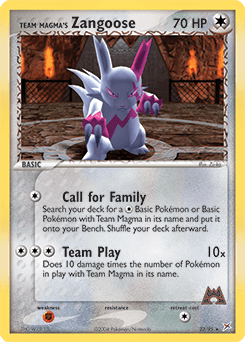 Team Magma's Zangoose 23/95 — Team Magma vs Team Aqua