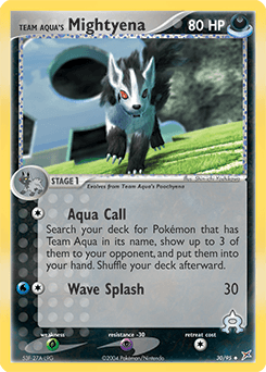 Team Aqua's Mightyena 30/95 — Team Magma vs Team Aqua