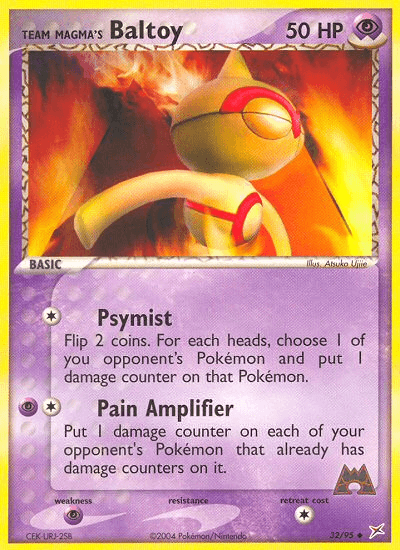 Carta Team Magma's Baltoy 32/95 do set Team Magma vs Team Aqua — Pokémon TCG | Bynx