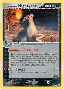 Team Magma's Mightyena 37/95 — Team Magma vs Team Aqua