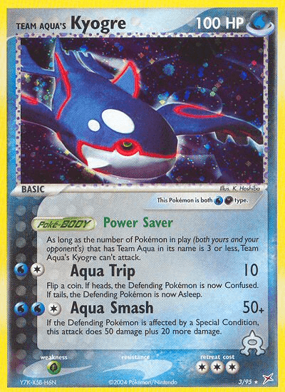 Carta Team Aqua's Kyogre 3/95 do set Team Magma vs Team Aqua — Pokémon TCG | Bynx