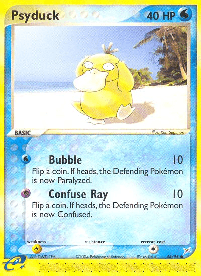 Carta Psyduck 44/95 do set Team Magma vs Team Aqua — Pokémon TCG | Bynx