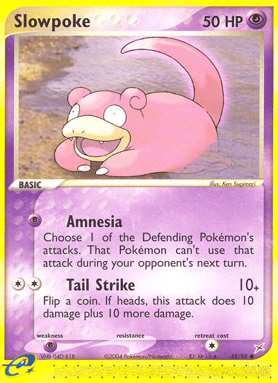 Carta Slowpoke 45/95 do set Team Magma vs Team Aqua — Pokémon TCG | Bynx