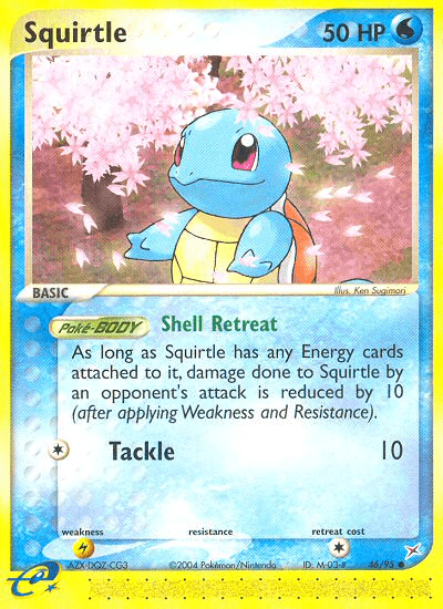 Carta Squirtle 46/95 do set Team Magma vs Team Aqua — Pokémon TCG | Bynx