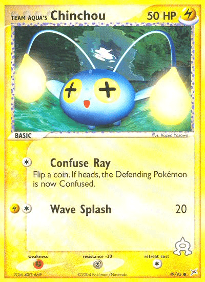 Carta Team Aqua's Chinchou 49/95 do set Team Magma vs Team Aqua — Pokémon TCG | Bynx