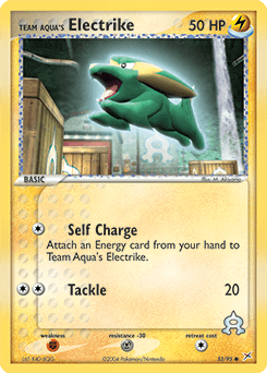 Team Aqua's Electrike 53/95 — Team Magma vs Team Aqua