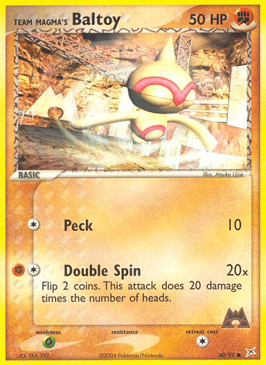 Carta Team Magma's Baltoy 60/95 do set Team Magma vs Team Aqua — Pokémon TCG | Bynx