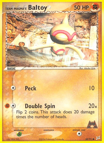 Carta Team Magma's Baltoy 60/95 do set Team Magma vs Team Aqua — Pokémon TCG | Bynx