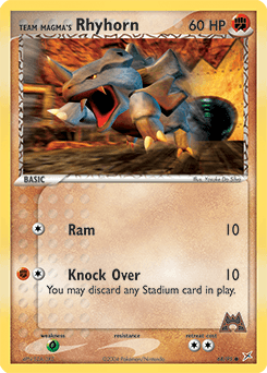Team Magma's Rhyhorn 68 — Team Magma vs Team Aqua