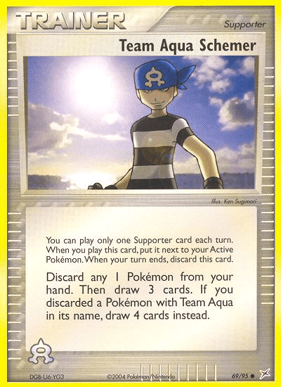 Carta Team Aqua Schemer 69/95 do set Team Magma vs Team Aqua — Pokémon TCG | Bynx