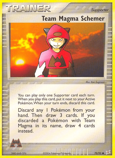 Carta Team Magma Schemer 70/95 do set Team Magma vs Team Aqua — Pokémon TCG | Bynx