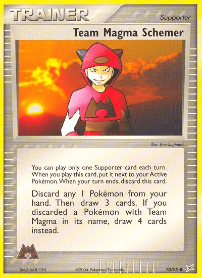 Carta Team Magma Schemer 70/95 do set Team Magma vs Team Aqua — Pokémon TCG | Bynx