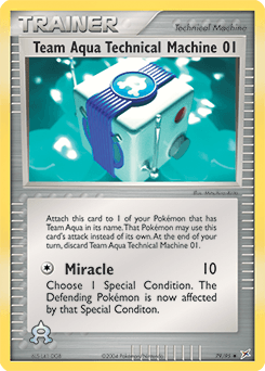 Team Aqua Technical Machine 01 79/95 — Team Magma vs Team Aqua