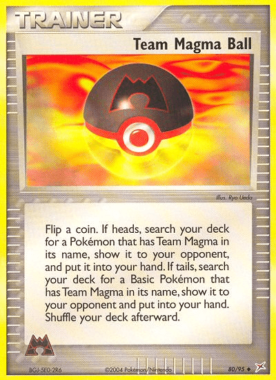 Carta Team Magma Ball 80/95 do set Team Magma vs Team Aqua — Pokémon TCG | Bynx