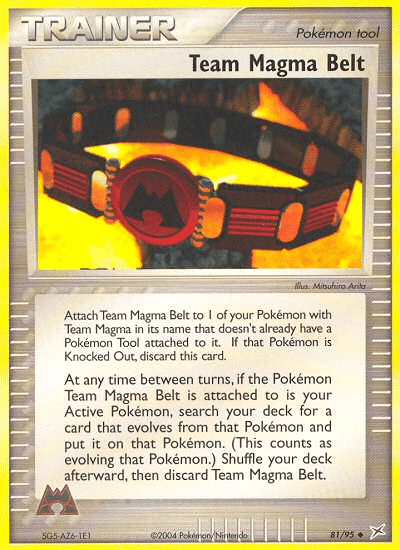 Carta Team Magma Belt 81/95 do set Team Magma vs Team Aqua — Pokémon TCG | Bynx