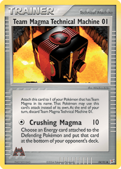 Team Magma Technical Machine 01 84/95 — Team Magma vs Team Aqua