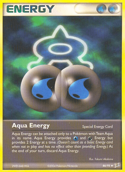 Carta Aqua Energy 86/95 do set Team Magma vs Team Aqua — Pokémon TCG | Bynx