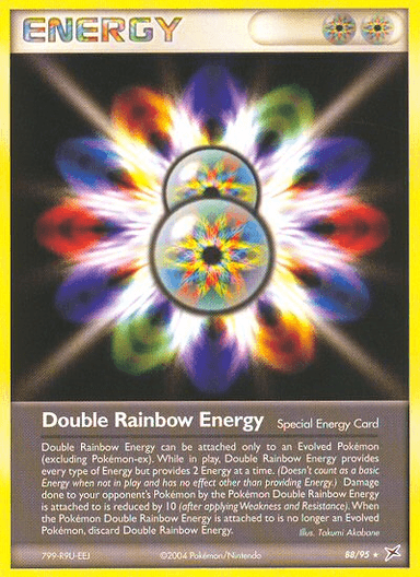 Carta Double Rainbow Energy 88/95 do set Team Magma vs Team Aqua — Pokémon TCG | Bynx