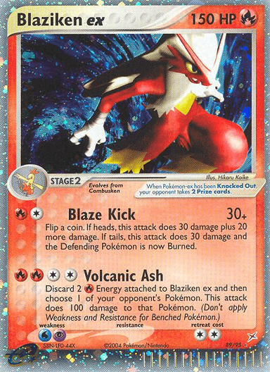 Carta Blaziken ex 89/95 do set Team Magma vs Team Aqua — Pokémon TCG | Bynx