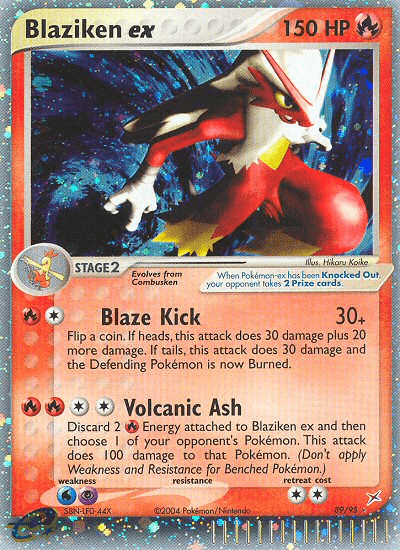Carta Blaziken ex 89/95 do set Team Magma vs Team Aqua — Pokémon TCG | Bynx