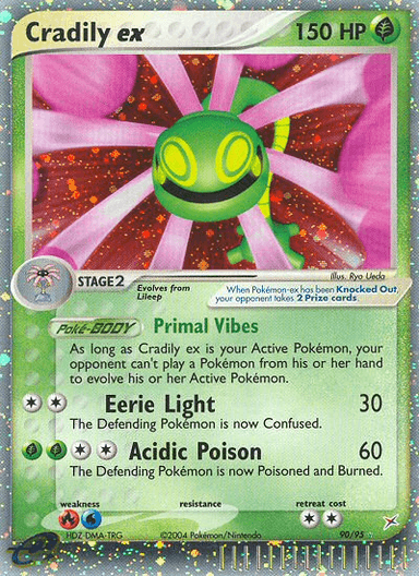 Carta Cradily ex 90/95 do set Team Magma vs Team Aqua — Pokémon TCG | Bynx