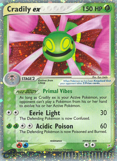 Carta Cradily ex 90/95 do set Team Magma vs Team Aqua — Pokémon TCG | Bynx