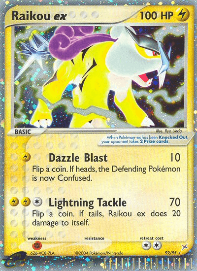 Carta Raikou ex 92/95 do set Team Magma vs Team Aqua — Pokémon TCG | Bynx