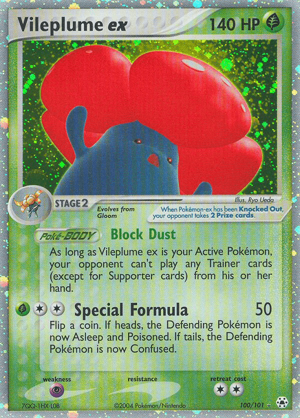 Carta Vileplume ex 100/101 do set Hidden Legends — Pokémon TCG | Bynx
