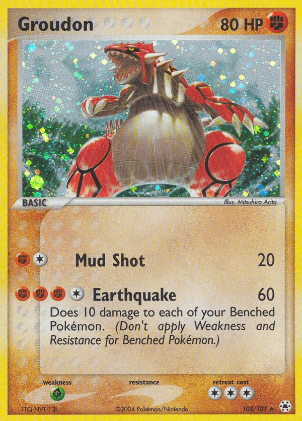 Carta Groudon 102/101 do set Hidden Legends — Pokémon TCG | Bynx