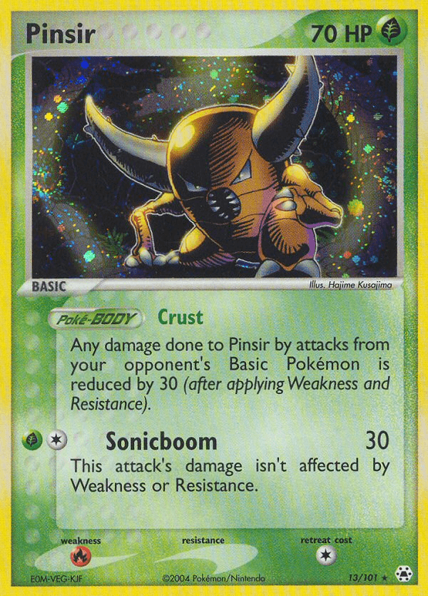 Carta Pinsir 13/101 do set Hidden Legends — Pokémon TCG | Bynx