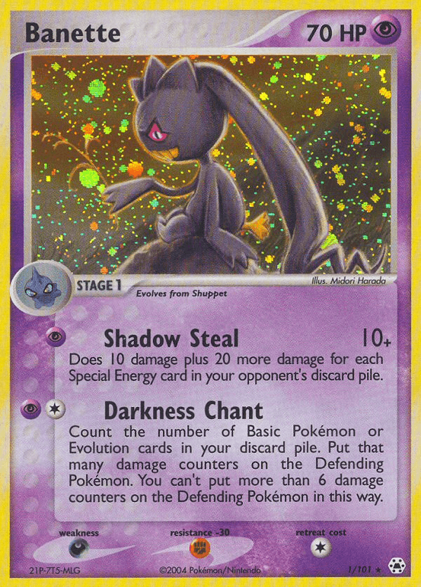 Carta Banette 1/101 do set Hidden Legends — Pokémon TCG | Bynx