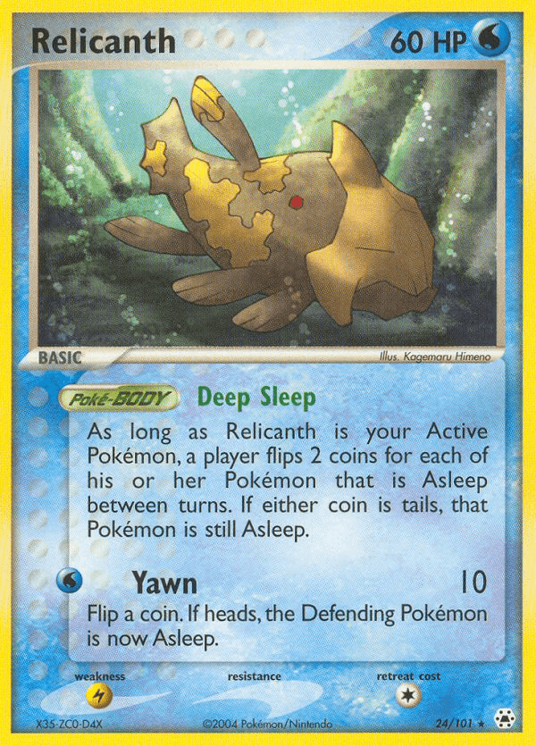 Carta Relicanth 24/101 do set Hidden Legends — Pokémon TCG | Bynx