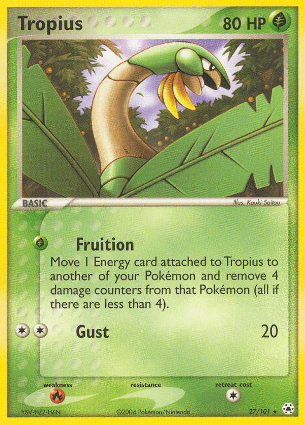 Carta Tropius 27/101 do set Hidden Legends — Pokémon TCG | Bynx