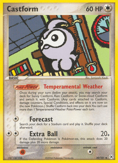 Carta Castform 30/101 do set Hidden Legends — Pokémon TCG | Bynx