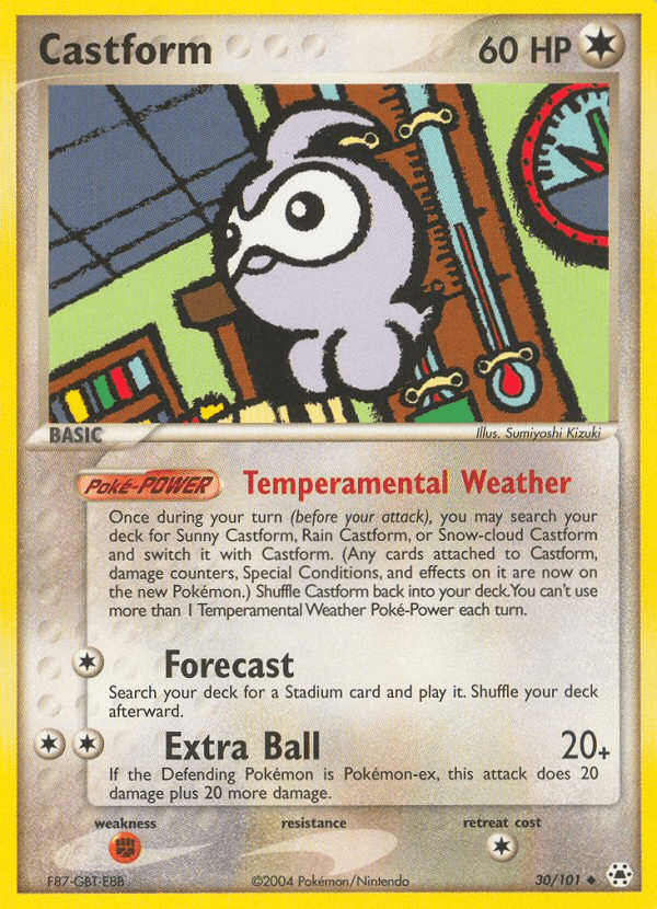 Carta Castform 30/101 do set Hidden Legends — Pokémon TCG | Bynx