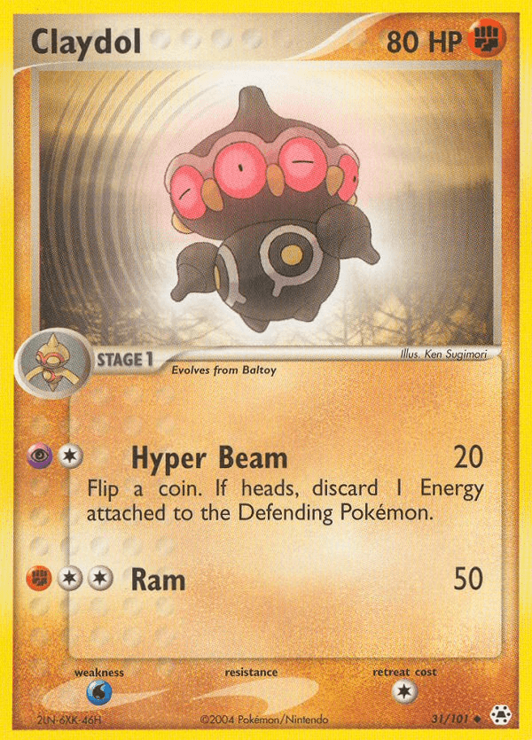 Carta Claydol 31/101 do set Hidden Legends — Pokémon TCG | Bynx