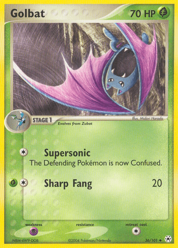 Carta Golbat 36/101 do set Hidden Legends — Pokémon TCG | Bynx