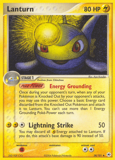 Carta Lanturn 38/101 do set Hidden Legends — Pokémon TCG | Bynx