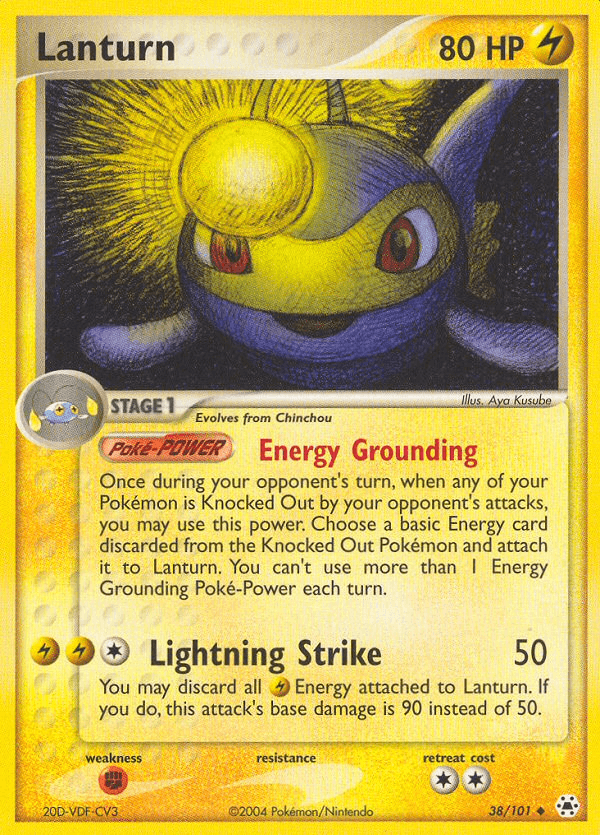 Carta Lanturn 38/101 do set Hidden Legends — Pokémon TCG | Bynx
