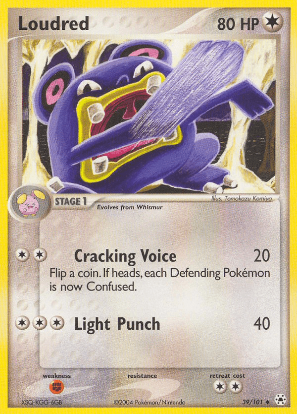 Carta Loudred 39/101 do set Hidden Legends — Pokémon TCG | Bynx
