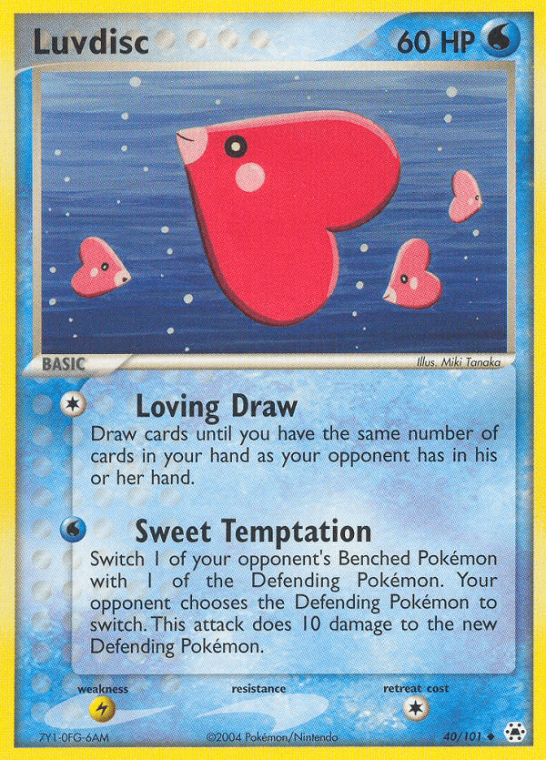 Carta Luvdisc 40/101 do set Hidden Legends — Pokémon TCG | Bynx
