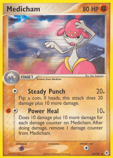 Carta Medicham 42/101 do set Hidden Legends — Pokémon TCG | Bynx