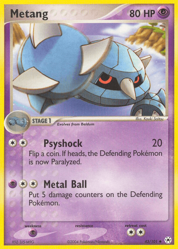 Carta Metang 43/101 do set Hidden Legends — Pokémon TCG | Bynx