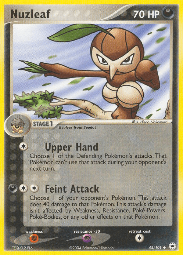 Carta Nuzleaf 45/101 do set Hidden Legends — Pokémon TCG | Bynx