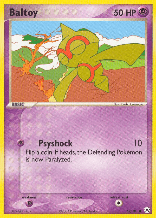 Carta Baltoy 52/101 do set Hidden Legends — Pokémon TCG | Bynx